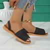 Fashion Comfortable Fashion Beach Woman Sandals Women Flat New 2025 Ladies Luxury Summer Low Shoes Without Heels Female Casual Sandals
