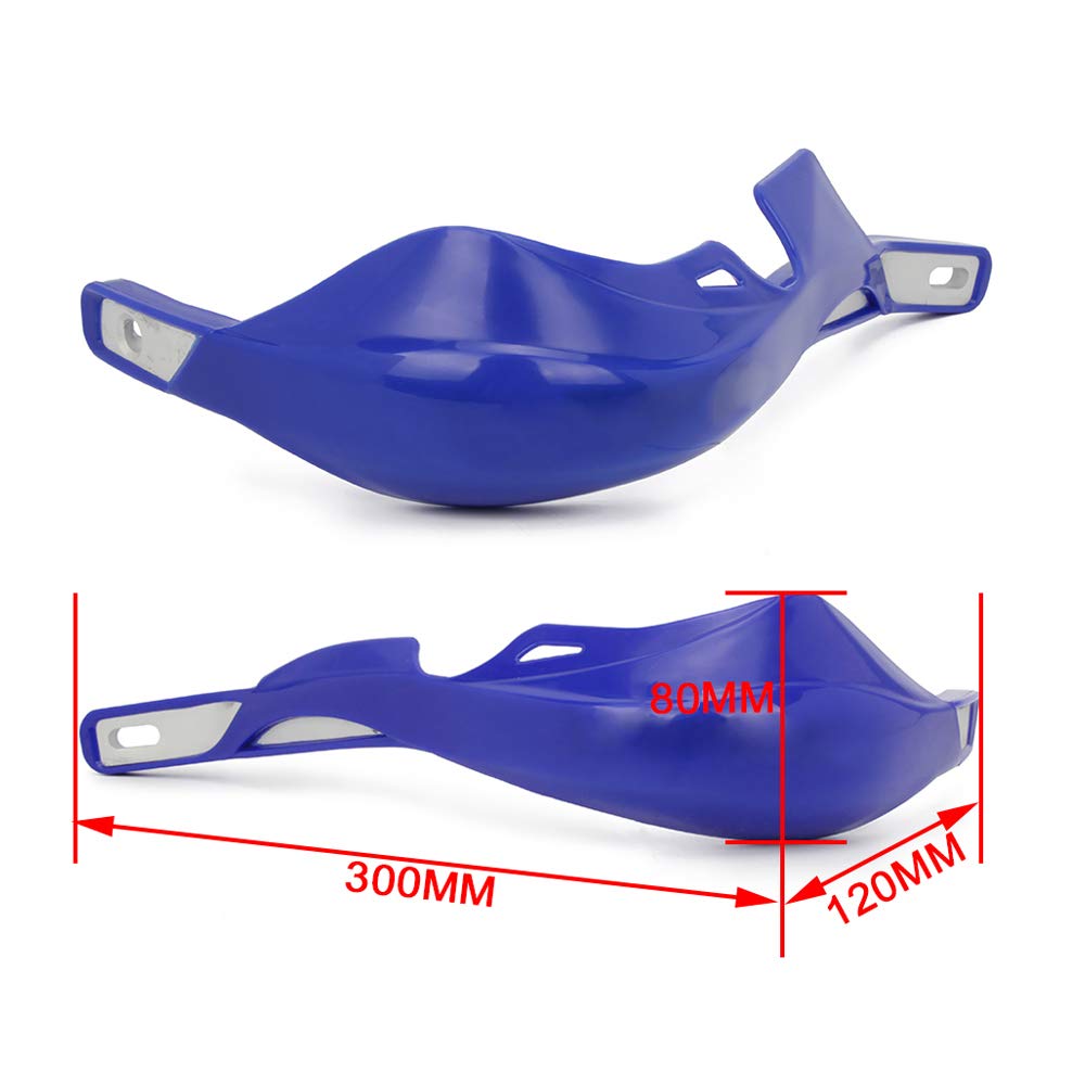 JFG Motorcycle Handguard Knuckle Guard Set 22mm Handlebar Windproof Cold Protection Universal Motorcycle Motocross Bike Blue 7/8" Off-Road -