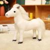 Adorable Little White Horse Plush Toy - Brown Pony Comfort Doll for Boys Birthday Gift