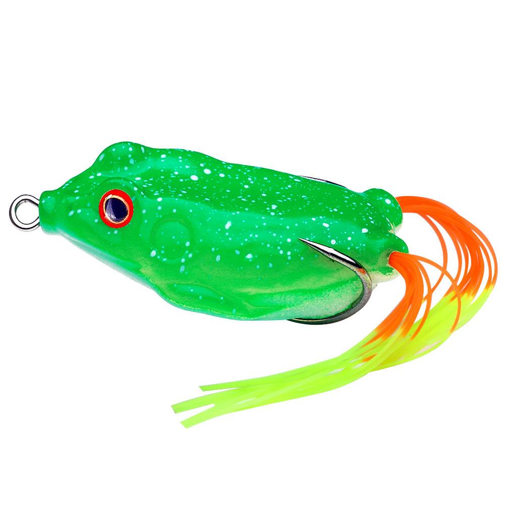 Realistic Topwater Frog Soft Bait Lure Set - Sharp Hooks for Bass and Saltwater Freshwater Fishing