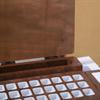 Paint Box with Mixing Tray Portable Wooden Compact Palette for