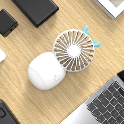 Handventilator mit Telefonhalter, geräuscharm, 3 Geschwindigkeiten einstellbar, niedlicher Kühler, Kühlung, wiederaufladbarer Mini-USB-Ventilator, tragbarer Kühlventilator, Studentengeschenk