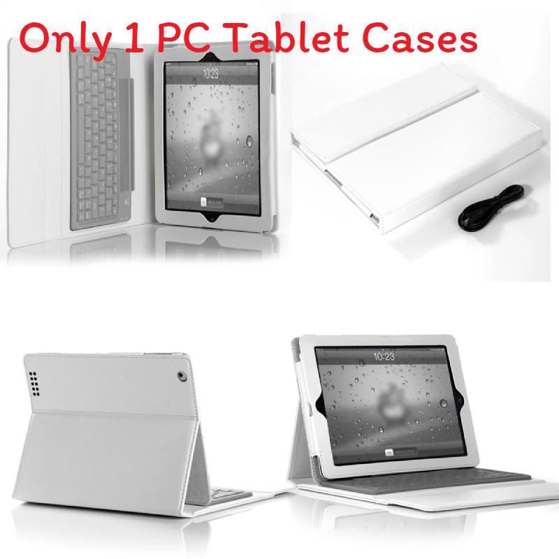 

Keyboard Wireless Bluetooth Case Stand Antiscratch Protection For Use Business White
