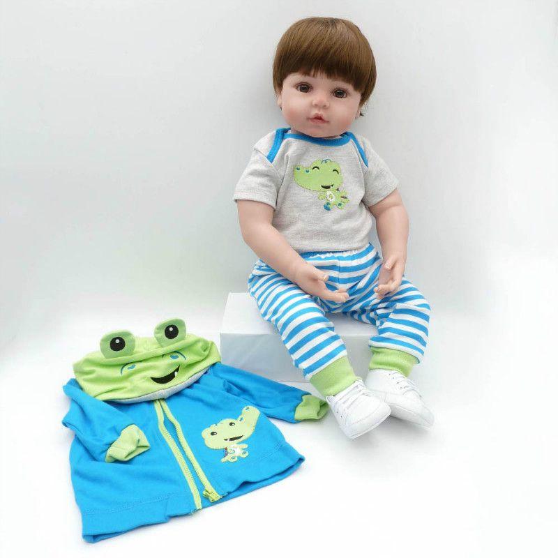 Adorable Silicone Reborn Baby Boy Doll With Realistic Features And Soft Vinyl