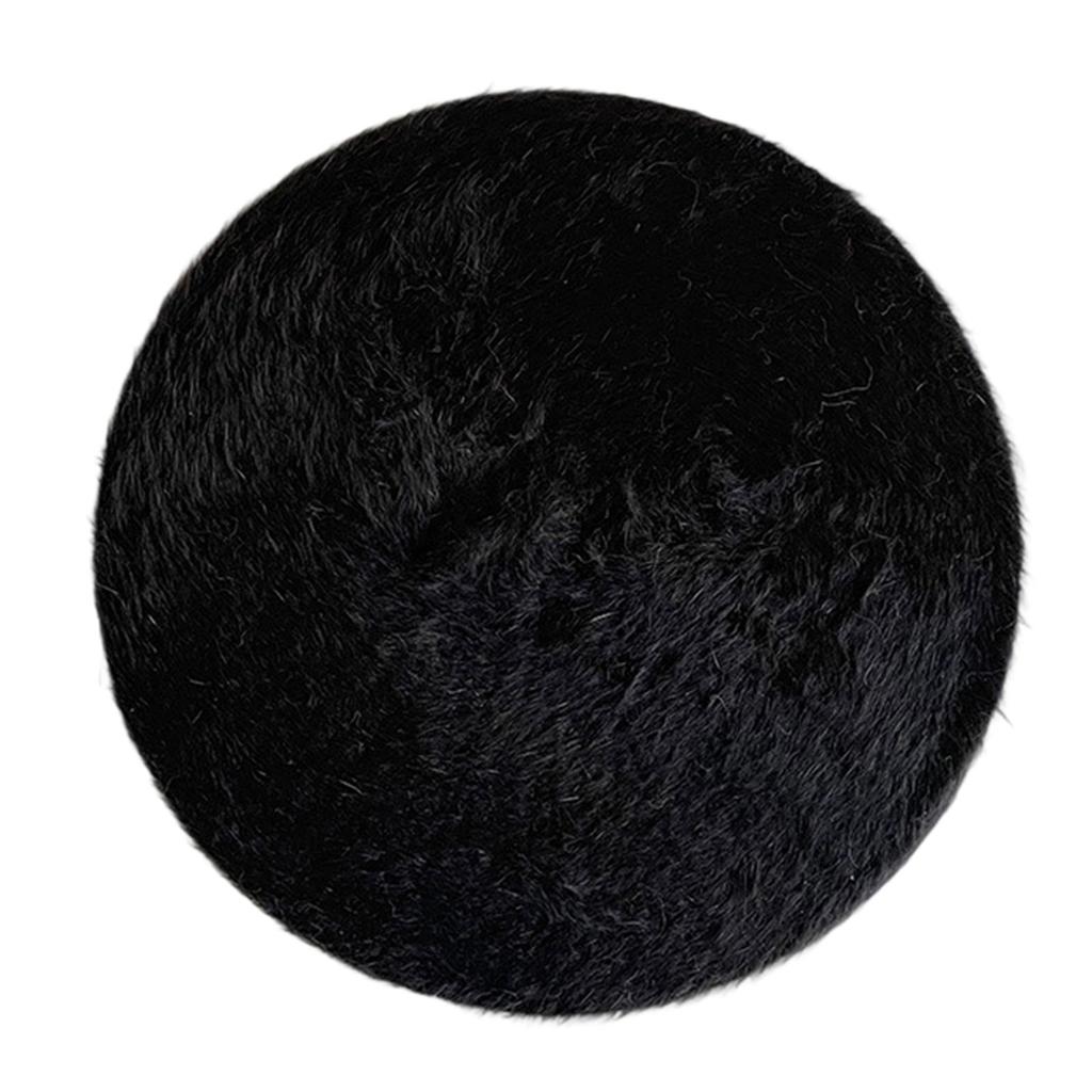 Winter Rabbit Furs Painter Hat Korean Styles Round Hat Warm Knitted Hat for Casual Outfit Fashion Women Accessories
