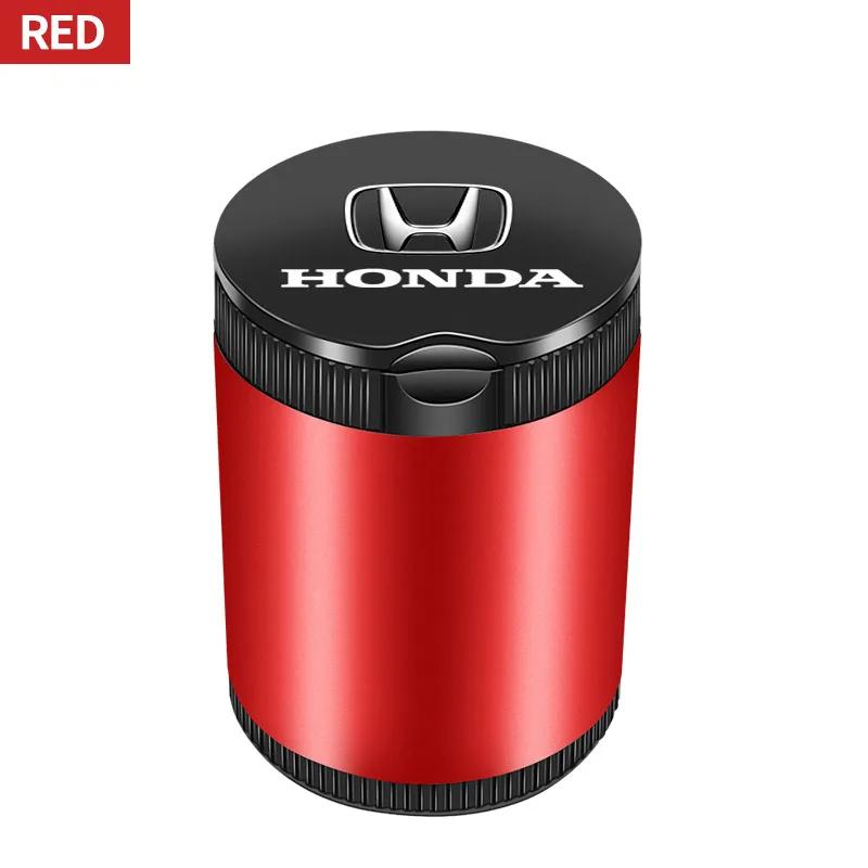 For Honda AcCar LED Ashtray Garbage Coin Storage Cup Container Cigar Ashtray For Honda Civic Fit Jazz Accord Pilot CRV Odyssey Passport