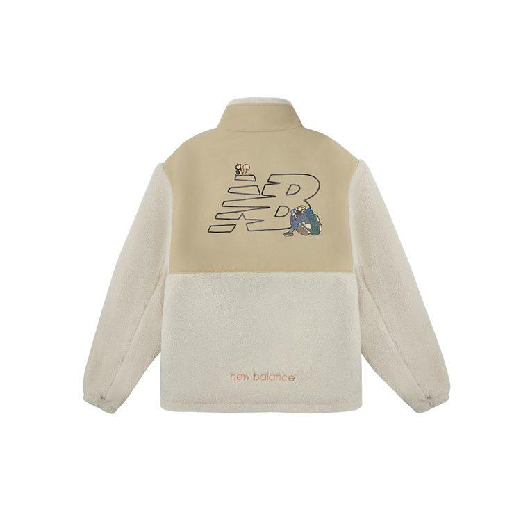 New Balance JHI Velvet Jackets Unisex Khaki Stand Collar Moderate NQA89013-IV