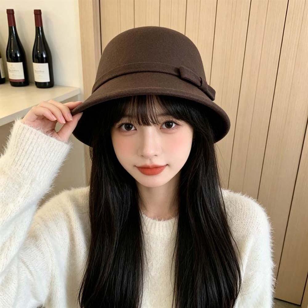 Weiche Filz Winter Wollmütze Warme Fleece Vintage Fedora Kappe Elegante Fischerhut Kappe Lässige Party