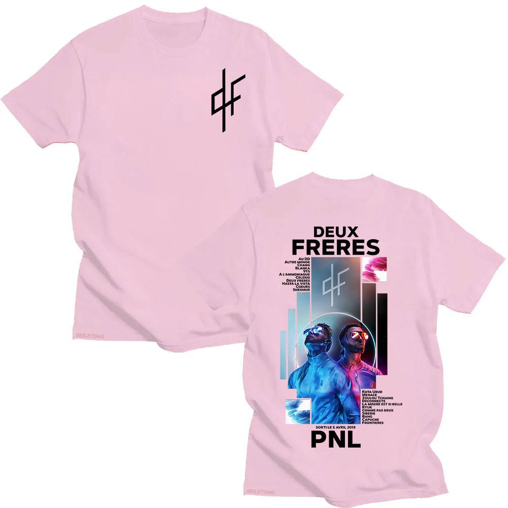 French Rapper PNL Le Monde Chico Album T-shirt Unisex's and Women's Summer Cotton Y2K Clothing Breathable Hip Hop Short Sleeve Top