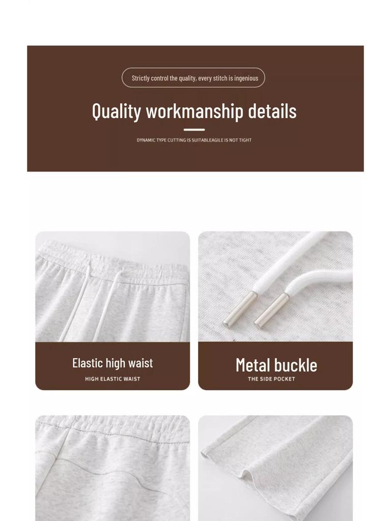 High Waist Deep Grey Flare Pants - Petite Slimming Casual Sweatpants for Women