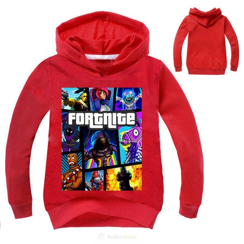 Game Kids Fortnite Hoodie Boys Girls Hoody Tops Jumper Sweatshirt Pullover