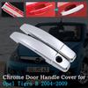Chrome Car Door Handle Cover for Opel Tigra Vauxhall TwinTop Holden Tigra 2004~2009 Trim Set Exterior Car Accessories 2006 2008
