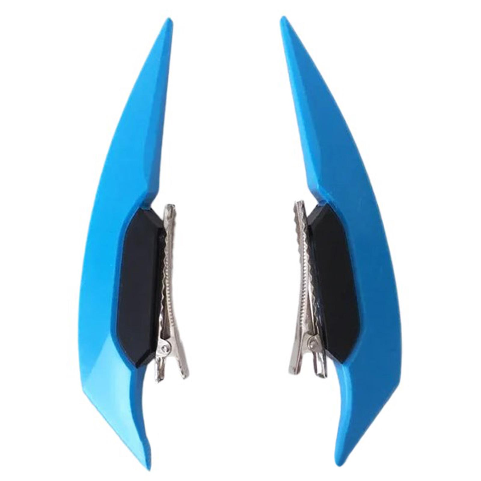 

Заколка для волос в виде крыла ангела для женщин, модная заколка для волос в стиле кибер-панк, боковая заколка для волос Y2K, заколки для косплея 2 шт. синий