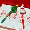 1/3/5 Stück Weihnachten Plüsch Gelstift Cartoon Schneemann Rentier Schwarze Tinte Glatt Schreibender Stift Studenten Schreibwaren Neujahrsgeschenk