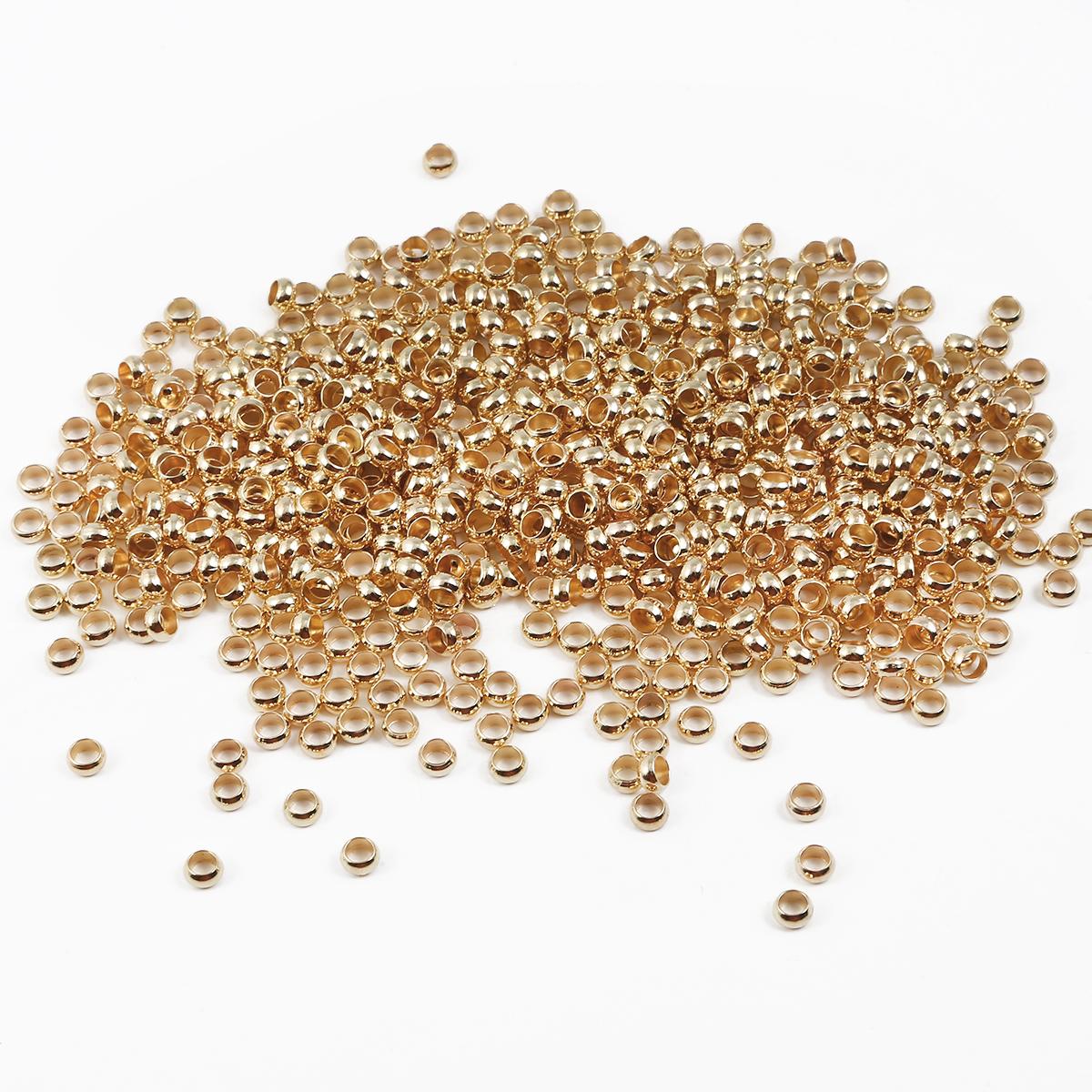 

100-500 шт., свободные бусины с микро пробкой, нескользящие медные бусины-прокладки, фурнитура для ювелирных изделий своими руками 4mm 100pcs