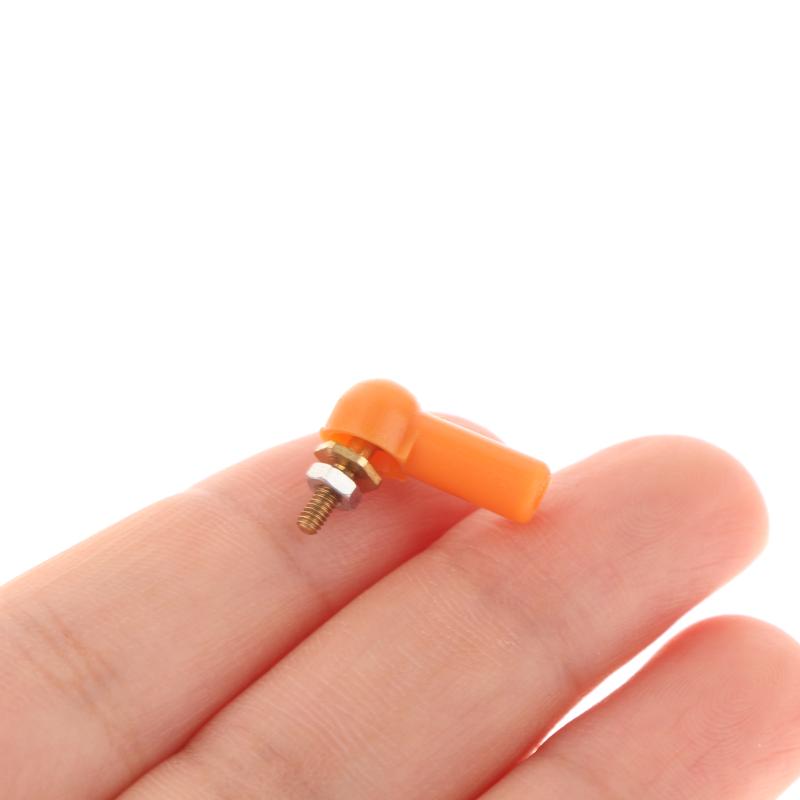 2/5Pcs L16/17Mm Rod End M2 M3 Ball Joint 2/3Mm Black Linkage Rod Ball Head Connector For Diy Rc Gasoline Boat Servo Spare Parts