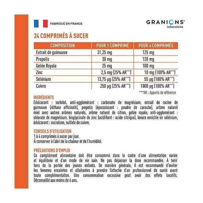 Granions Comprimé à Sucer Gorge 24x