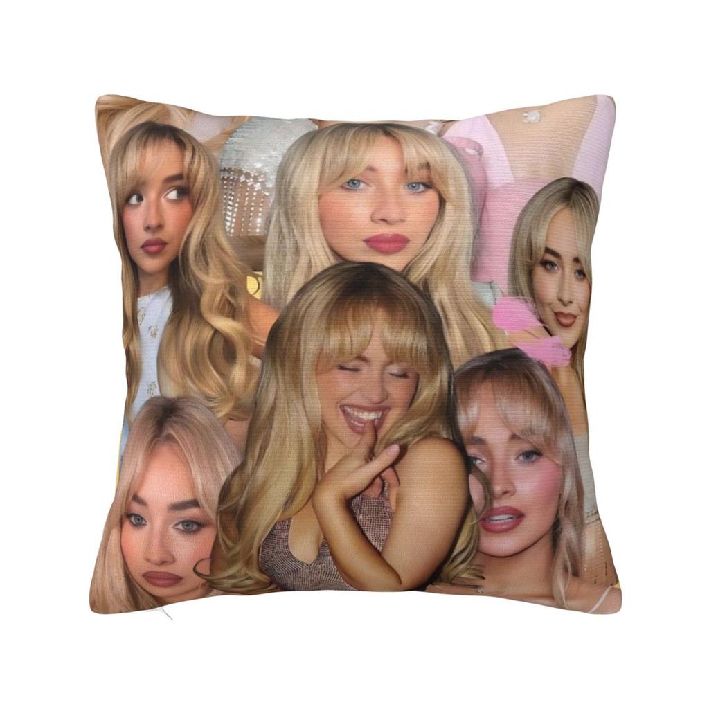 Sabrina Carpenter American Singer Pillow Cover Fashion Pillow Case Soft Cushion Cover Pillowcases For Sofa Home Decoration