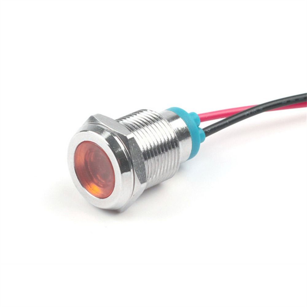 Light 3V 6V 12V 24V Waterproof Led Metal Indicator Signal Lamp Indicator Light 6mm Indicator Light