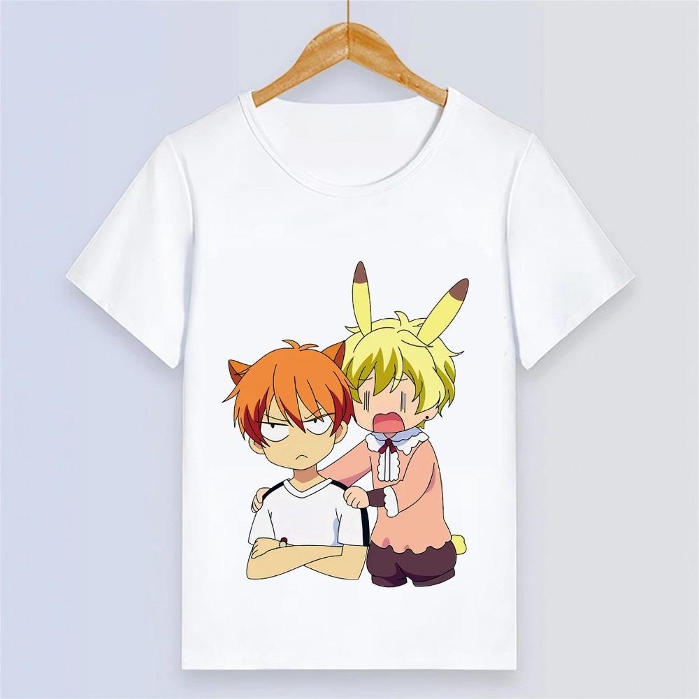 Fruits Basket Shirt Vintage Gewaschen Unisex Oversized Anime Streetwear Weiche Baumwolle Kurzarm T-Shirt Geschenk Kleidung Oberteile Heißer Verkauf