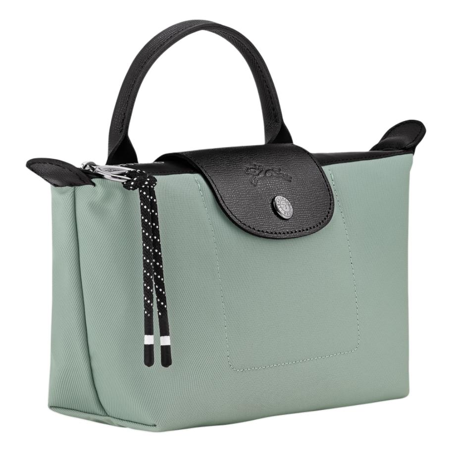 Longchamp Le Pliage Energy Logo Recycelte Faser Knödel Tragetasche Damen Tragetasche Grün 30030HSRM07