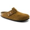 Boston Birkenstock Soft Footbed Suede Leather Narrow 'Mink' 1009543