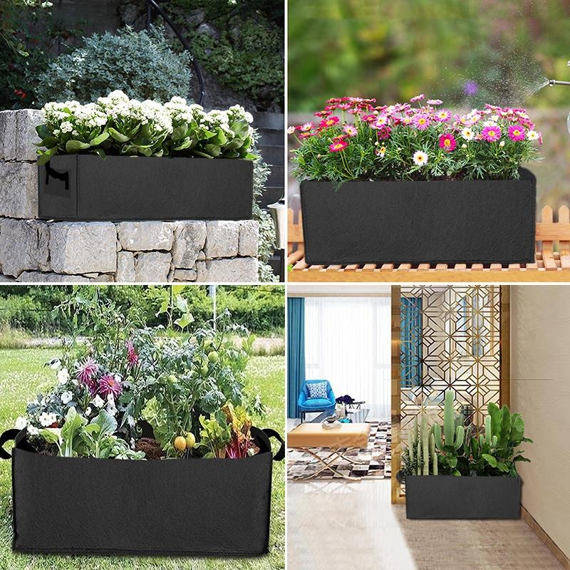 Fabric Plants Grow Bags Raised Garden Bed with Handle for Vegetable Herbs Gardening Felt Plant Pots Potato Tomato Planter