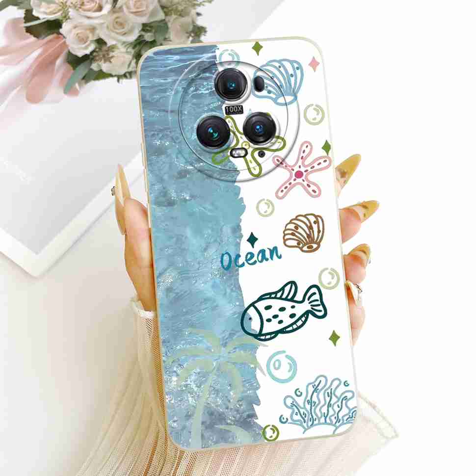 Soft Phone Case For Honor Magic5 Pro 5G Case Cartoon Silicone Back Cover For Honor Magic 5 Pro PGT-AN10 PGT-N19 Bumper Shell