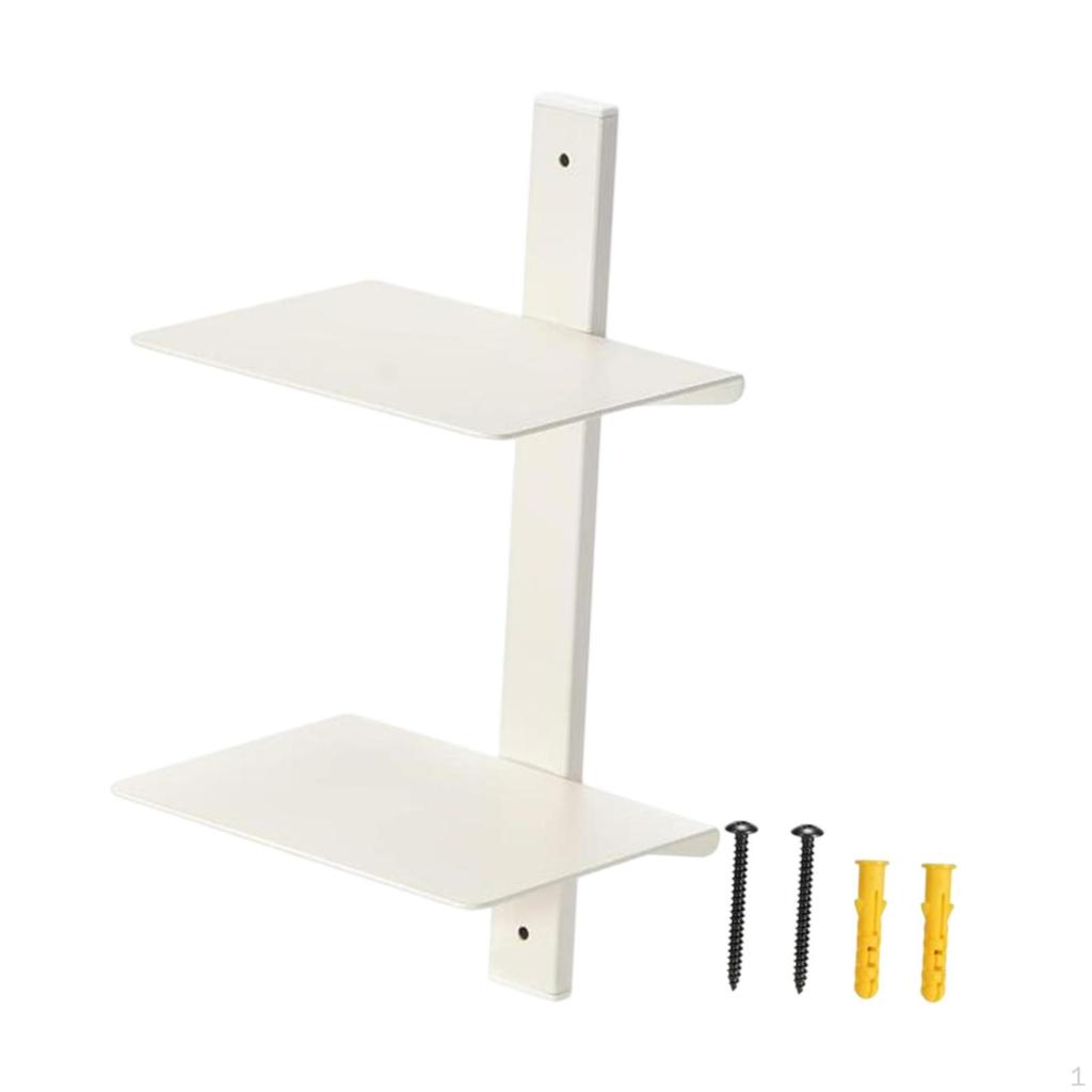 Invisible Floating Bookshelf Book Organizer Wall Mount 2 Tier Minimalist Shelves Shelf