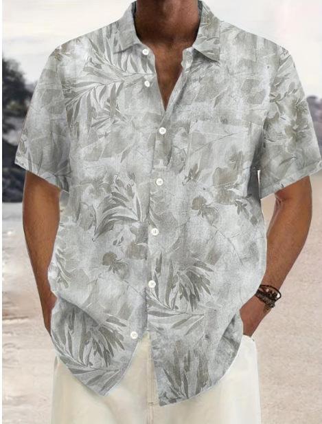 Spring and summer new fashion men's clothing men's short-sleeved shirt top cardigan source factory quick-drying short sleeves