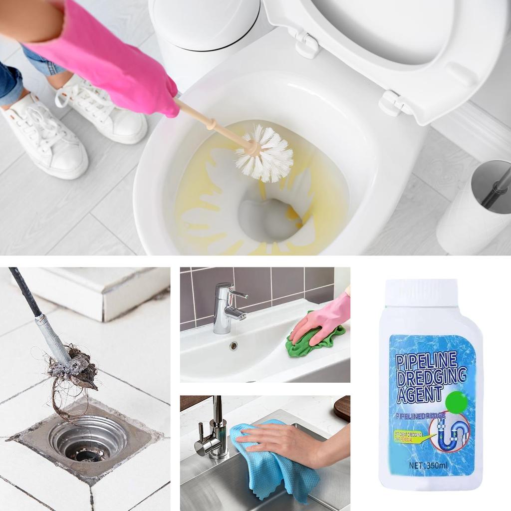 Pipe Dredging Agent Quick Drain Toilet Cleaner Fast Breakdown Solution Unclogger for Pipeline Tank Sinks Bathroom Toilet Bathtub