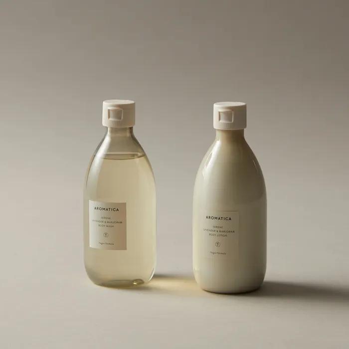 (Gift Wrapping) Lavender Body Wash & Body Lotion 2-piece set