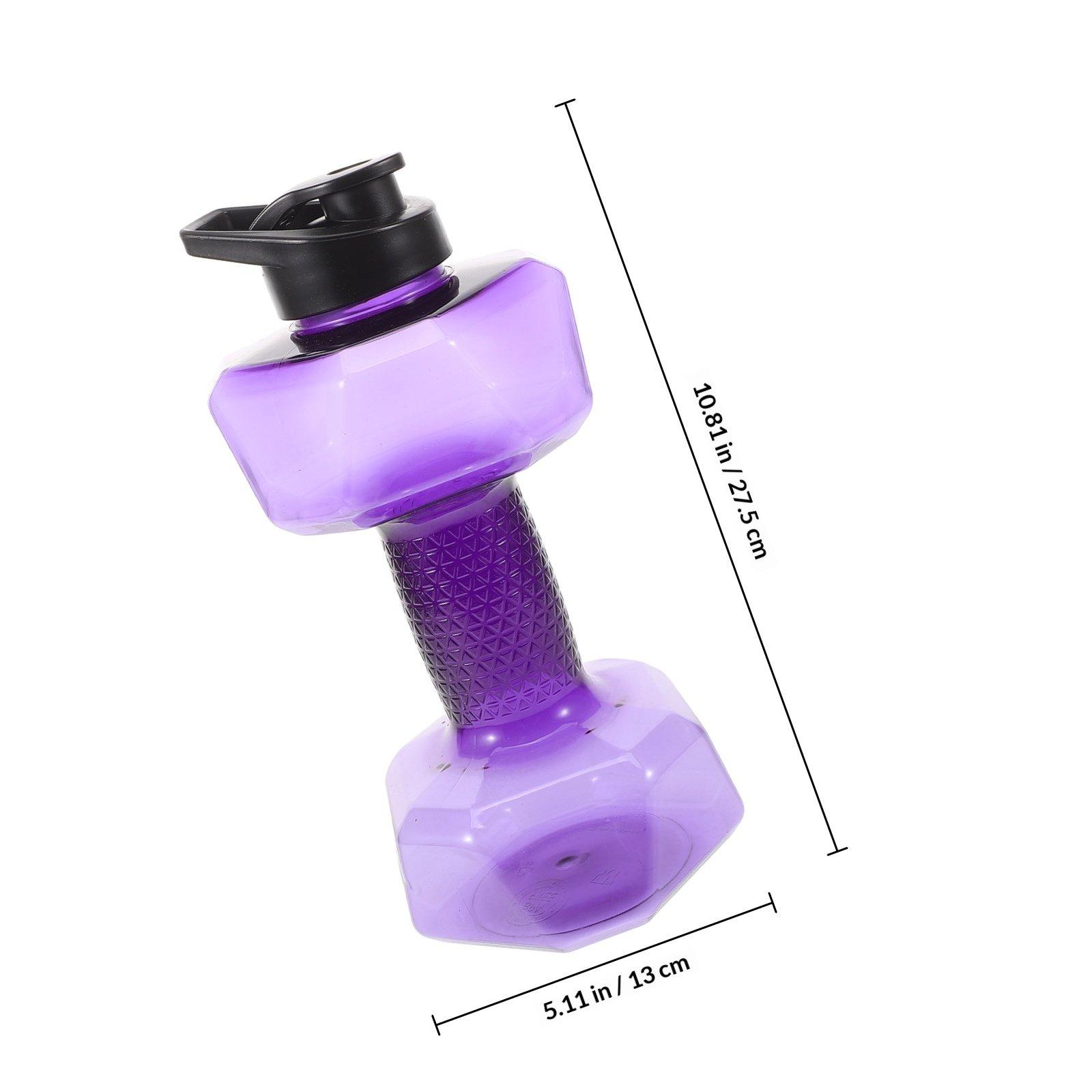 

Large Capacity Dumbbell Water Bottle 1.2L PP Material Fitness Bottle for Home Gym Training Sports & Outdoors other фиолетовый