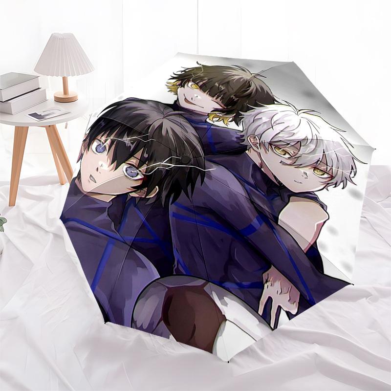 

1pc Anime Characters Automatic Opening Folding Umbrella - Portable 3-Fold Design with 8-Bone Iron Frame, Perfect for Outdoor Use, Festive Gifts, Trave