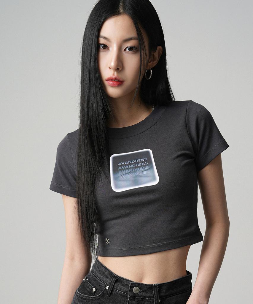AVANDRESS 1988 Ripply Crop T-Shirt - 3Col