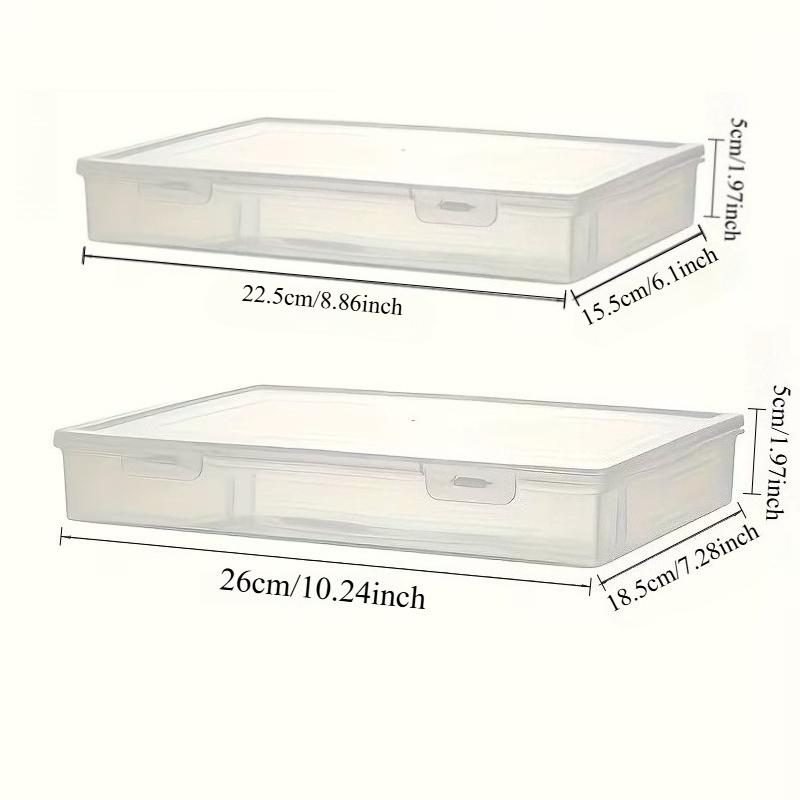3/1pcs Transparent Pencil Case Box Large-capacity Stackable Storage Box Office School Pencil Case Supplies Pencil Storage