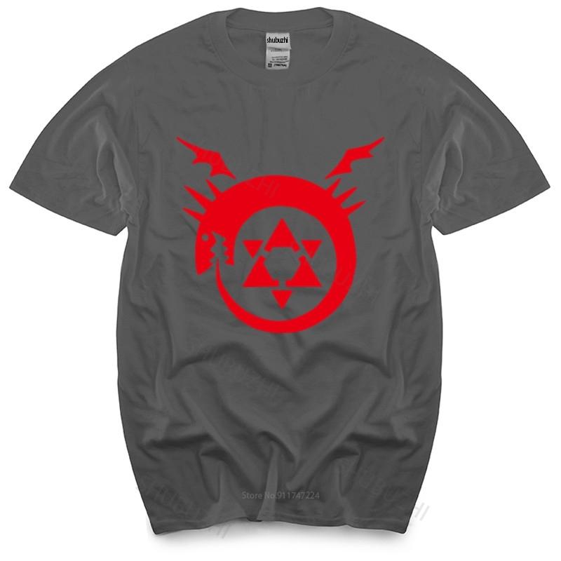 Fullmetal Alchemist T Shirt Homunculus Ouroboros Summer Fashion Tshirt Men Cotton Tops Euro Size Boys Gifts