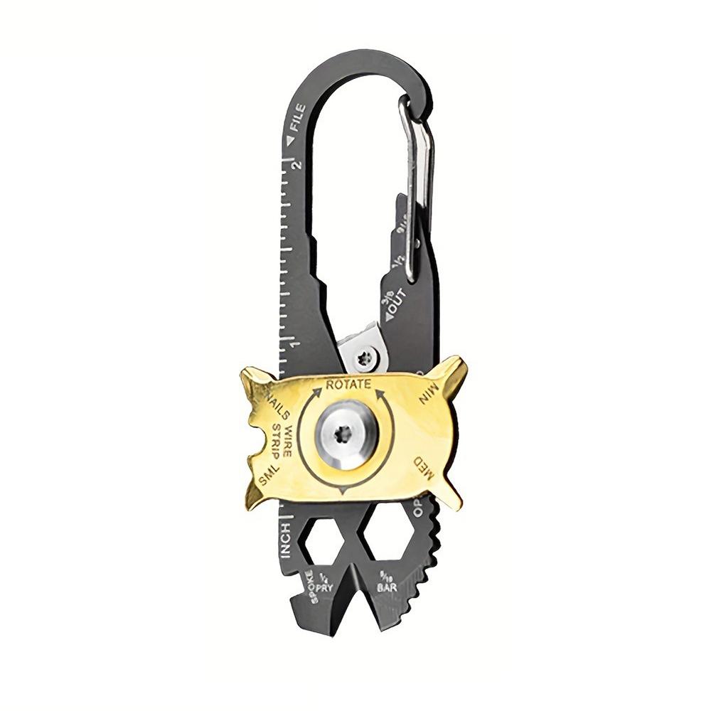 

Карманная уличная отвертка 20 в 1, мульти-брелок, портативное снаряжение, многоцелевой инструмент Fixr, многофункциональный карабин, инструмент, брелок для кемпинга