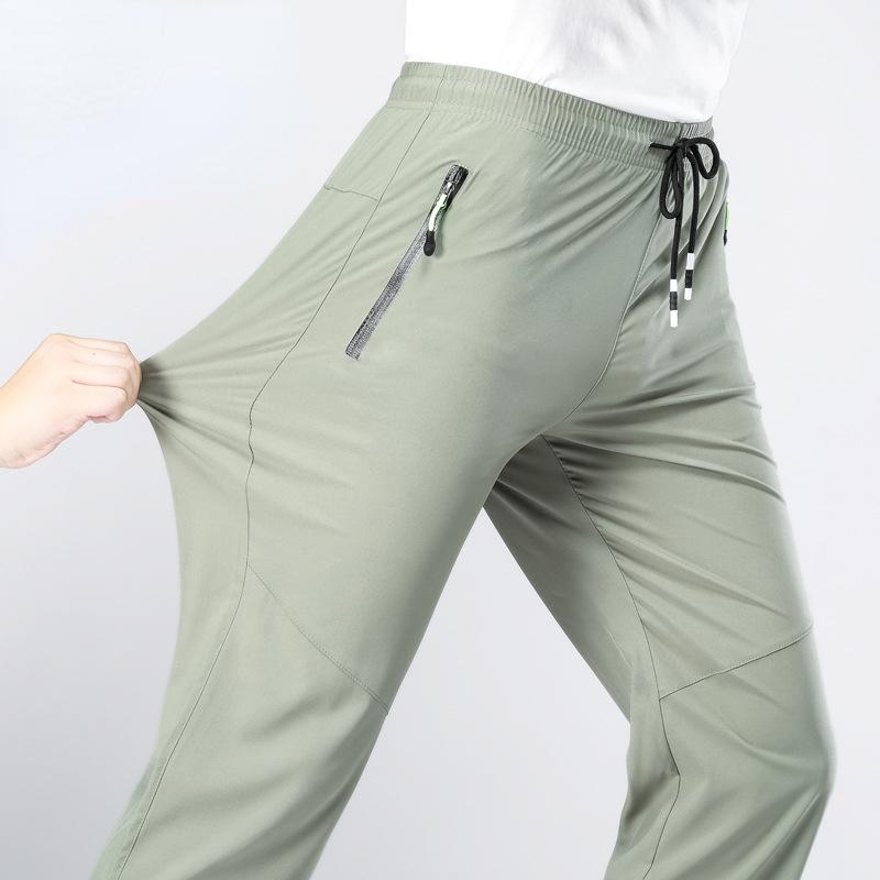 New Men Elastic Pants for Men  Thin Style Trendy Loose Sports Casual Couples Comfortable Straight Leg Tights