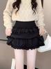 Ballet Style Women's Summer Elastic High Waist Fluffy Skirt Shorts