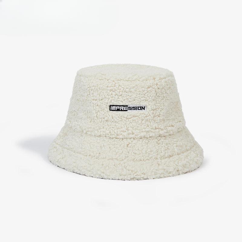 Fisherman Hat Women's Autumn and Winter Hat Imitation Sherpa Korean Version Versatile Ins Japanese Style Warm Teddy Velvet Basin Hat