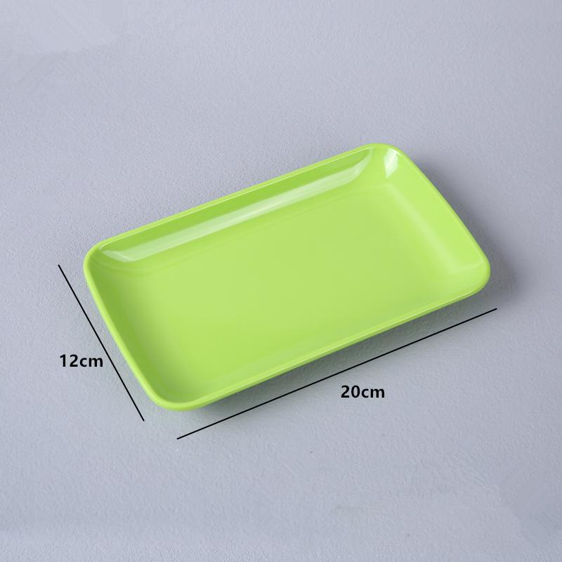 

Melamine Rice Noodle Plate Commercial Rectangular Dish Anti-scalding Hot Pot Barbecue Plate Food Tray Kitchen Utensil for Home
