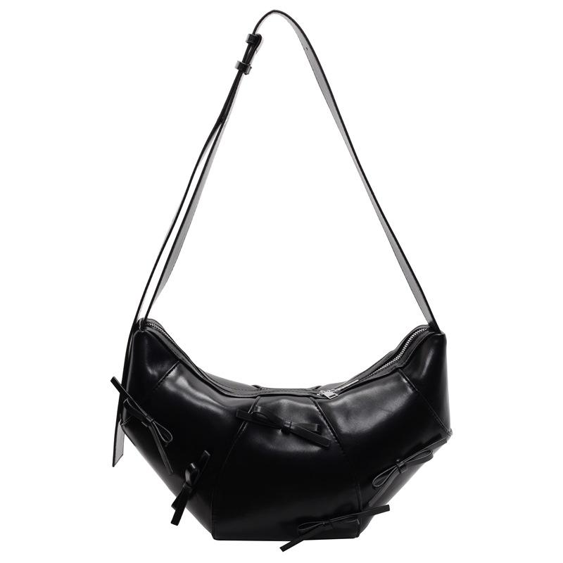 

Soft Leather Bag Women s New Large-capacity Messenger Bag чёрный