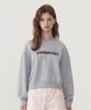 COVERNAT WOMAN Rope Cooper Logo Sweatshirt Melange Gray