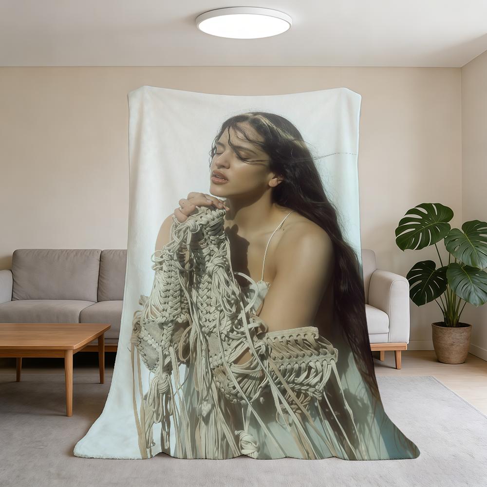 Blanket Super R-Rosalia Lux Warm Comfortable Plush Throw Singer Blanket Child Home Sofa Bedroom Gift