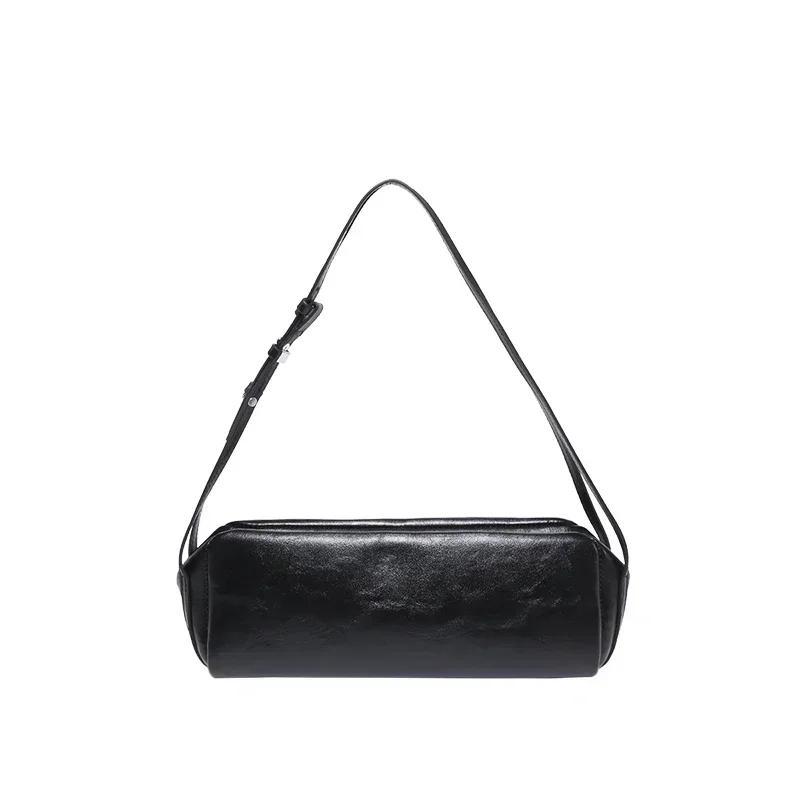 Versatile Fashion Simple PU Square Shoulder Bags 2026 New Sense of Luxury Solid Zipper Personality Classic Handbags for Women