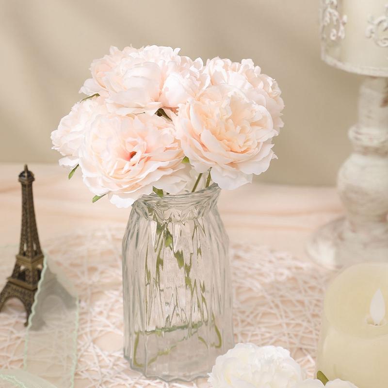 

3/5 шт. Пион Искусственные цветы Букет Искусственные цветы для домашнего декора комнаты Свадебное украшение DIY Ремесло Гирлянда Подарки Аксессуары 3Pcs светло-розовый