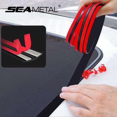 2/4/8m Windshield Sunroof Rubber Seal Strip 27mm Upgrade Car Roof Window Edge Seal Protector Waterproof Dust Proof Weather Strip