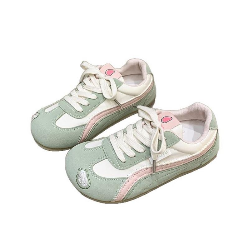 Candy Color Flat Bottom Round Head Sports Shoes Autumn New Fashion Versatile Casual Women's Shoes