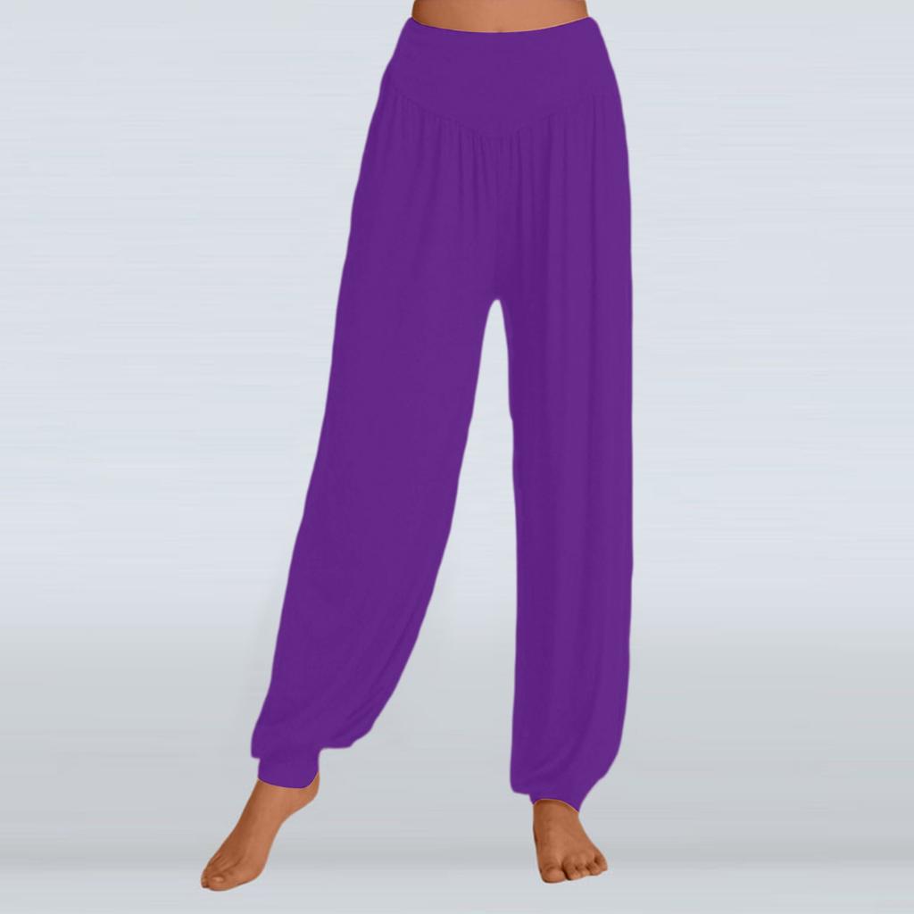 Solid Color Loose Casual Yoga Pants For Women Wide-leg Pants